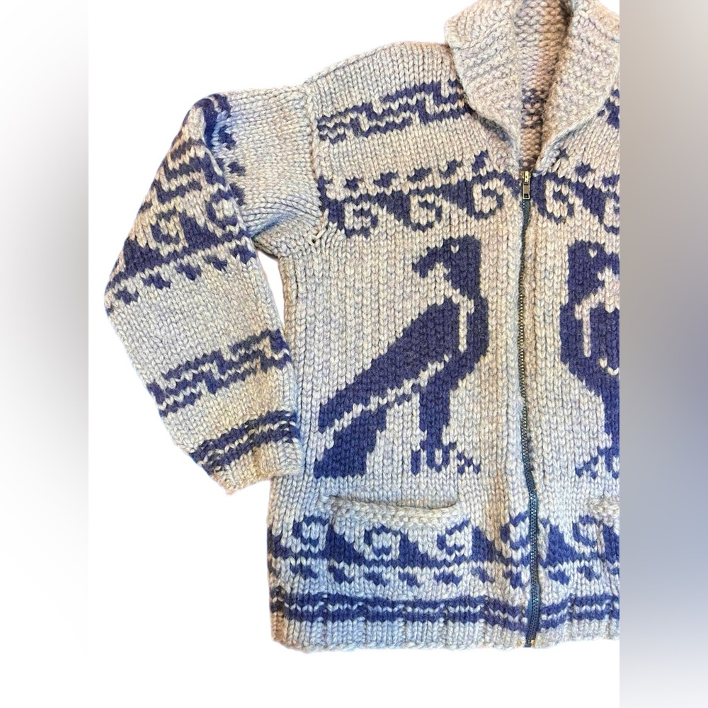 Filson vintage like Ketchikan sweater blue thunderbird - Picture 3 of 11